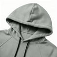 thumbnail image 3 of Chiccall Mens Fleece Hoodie Cargo Drawstring Long Sleeve Hooded Sweatshirts Casual Athletic Fashion Pullover with Zipper Pockets, 3 of 6