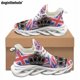 thumbnail image 1 of Zapatos planos casuales para mujer con diseño artístico de Doginthehole, con diseño de bandera británica y corona, zapatillas para correr de tendencia urbana, zapatillas populares para exteriores., 1 of 6