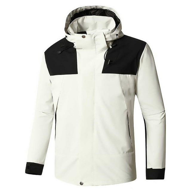 uikmnh Winter Coats For Men,Men Mountaineering Wear Riding Jacket Outdoor Multifunctional Hardshell Jacket,Size XXL