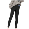 thumbnail image 4 of Leggings de mujer Invierno Térmico Forrado Súper Grueso Estampado de Cachemira Cintura Alta Cómodos Pantalones de Yoga Cálidos Pompotops  ulkah943315, 4 of 8