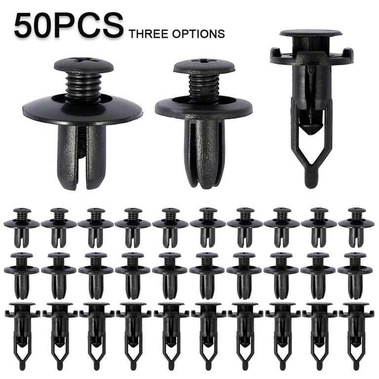 Meterk 100Pcs Car Body Push Retainer Pin Rivet Fasteners Trim Moulding Clip  Automotive Furniture Assembly Expansion Screws Kit with Removal Tool  Screwdriver for Vehicles 