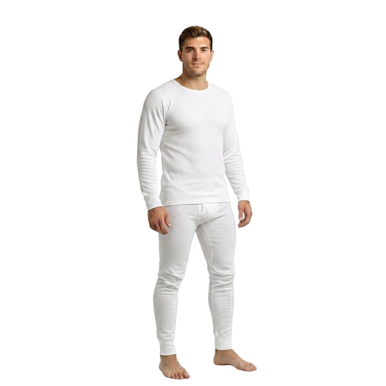 COUVER Men's 100% Polyester Thermal Underwear Set photo 1
