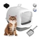 thumbnail image 1 of Arenero Cerrado Para Gatos Antiolores Puerta Palita Y Filtro Modelo Gris, 1 of 4