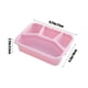 thumbnail image 3 of Fiambrera de paja de trigo con cuatro compartimentos y tapa transparente | Recipiente de plástico ecológico para almacenar alimentos | Apilable y apto para lavavajillas | Ideal para la escuela,, 3 of 5