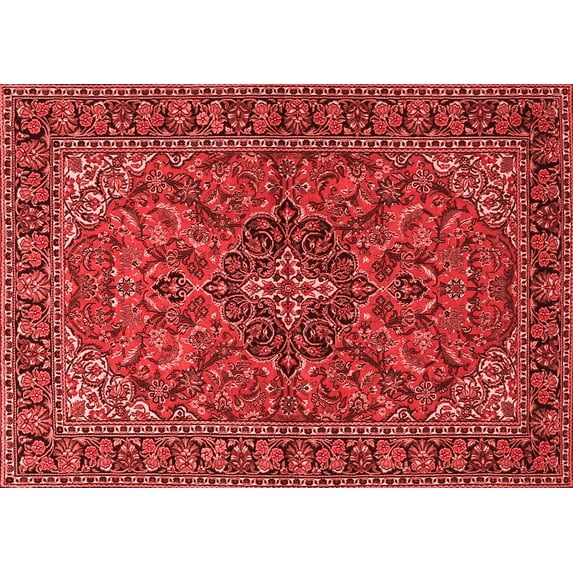 Ahgly Company Indoor Rectangle Persian Red Traditional Area Rugs, 6' x 9'