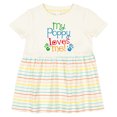 thumbnail image 3 of Inktastic My Poppy Loves Me Girls Baby Dress, 3 of 5