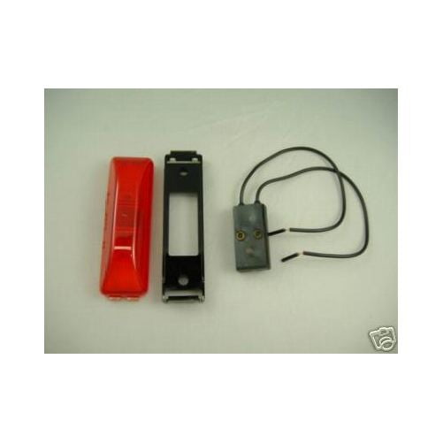 Incandescent 3.75" Red Truck Trailer Side Marker Clearance Lights