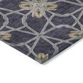 thumbnail image 5 of HomeRoots 613425 8 x 10 ft. Charcoal & Gold Geometric Washable Indoor & Outdoor Rectangle Area Rug, 5 of 5