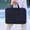 Black, variant on Mwjwdo Unisex Slim Portable Laptop Handbag, Solid Color Lightweight Notebook Carrying Case for Business & Travel Navy