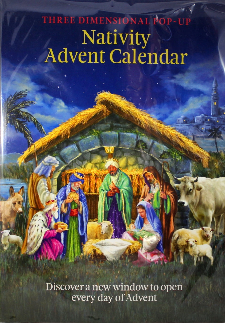 Nativity Advent Calendar 3 Dimensional PopUp NEW Christmas New Window