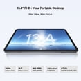 thumbnail image 5 of DOOGEE Tab G6 MAX Android 16 Tablet, 13.4 inch Tablet 90Hz 7.7 mm Ultra-Thin Gaming Tablets with Gemini AI, 32GB+256GB/2TB TF, 11000mAh+18W, UNISOC T7280 Octa-Core, 13MP+8MP, Dual Speakers/Face ID, 5 of 10