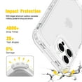 thumbnail image 2 of Decase Shockproof Case Compatible with iPhone 12 Pro Max with 3-Layer Drop Protection,Rugged Translucent PC+TPU Hybrid Back Cover, Anti-Scratch Heavy Duty Case Fits for iPhone 12 Pro Max,White, 2 of 4