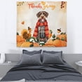 thumbnail image 3 of Happy Thanksgiving Wirehaired Pointing Griffon with Turkey Pumpkins Autumn Vibes Tapestry Dog Lover Wall Hanging Backdrop Home Decor - 12018, 3 of 5