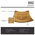 thumbnail image 4 of The MR Direct 892 Bamboo Vessel Sink with 721 Faucet and Pop-Up Drain in Chrome, 4 of 9