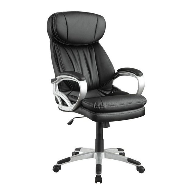 Coaster Chaise de Bureau avec Appuie-Tête en Noir