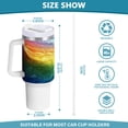 thumbnail image 3 of 40 Oz Car Handle Water Bottle Water Cup Water Bottle Water Jug Coffee Cup Travel Water Bottle Super Beautiful Rainbow, 3 of 8