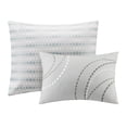 thumbnail image 4 of Gracie Mills 7-Piece Comforter Set Geometric Aqua Grey Cotton Sheets GRACE-5679, 4 of 5