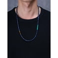 thumbnail image 2 of COAI Natural Lapis Lazuli Stone Bead Heishi Necklace for Him, 2 of 5