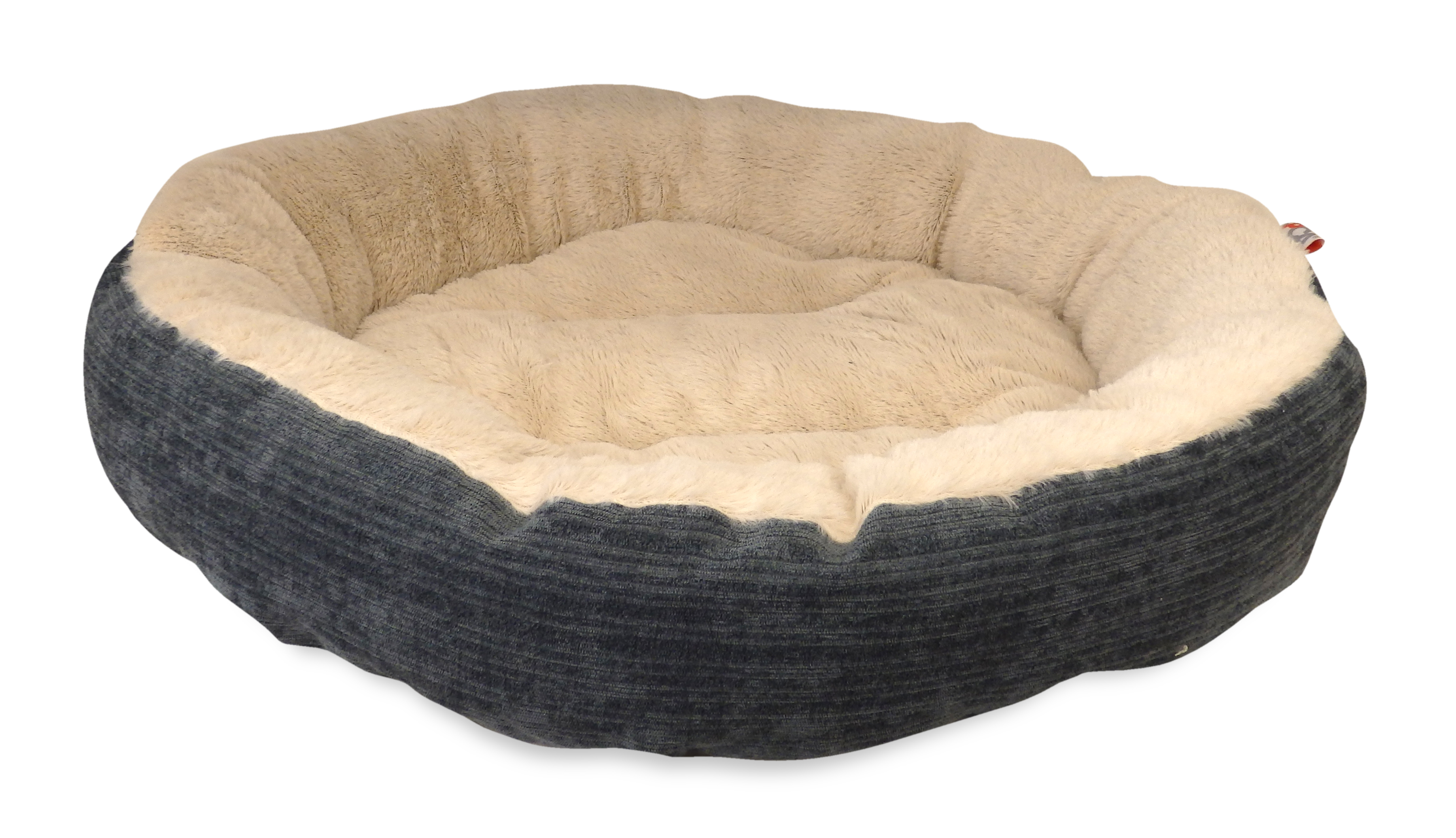 ASPCA Mason Super Soft Fur Gray Cozy Pet Bed