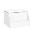 thumbnail image 1 of Kids Toy Storage Box with Bookracks – White, 1 of 9