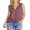 Rust Red, variant on JWD Womens Loose Henley Blouse Sleeveless Button Down T Shirts Tie Front Knot Tops Black L