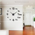 thumbnail image 4 of Reloj de Pared Silencioso Sin Tictac Macarena Reloj creativo de pared 3D, 4 of 8