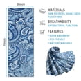 thumbnail image 2 of Blue Paisley Pattern Hot Yoga Mat Towel Non Slip for Hot Yoga - Quick-Drying Yoga Mat Cover with 4 Corner Pockets with Travel Bag - Hot Yoga Towel Non Slip 74"x26", 2 of 6