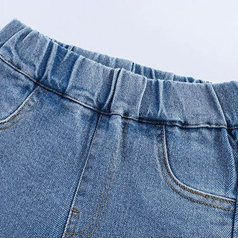 HAOTAGS High Rise Jeans Children's Plus Flared Leg Cargo Trousers