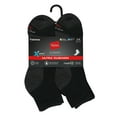 thumbnail image 4 of Hanes Ultimate Men's Ultra Cushion Ankle Socks, 6-Pairs Black 6-12, 4 of 5