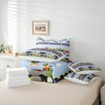 thumbnail image 6 of Homewish Car Theme 7-Piece Twin Bedding Sets For Teens Boys Girls,Cartoon Truck Bedding Comforter Set,Construction Vehicles Breathable Sheet Sets,Microfiber Bedroom Decor,Reversible, 6 of 8