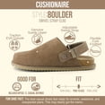 thumbnail image 2 of Cushionaire Boulder Genuine Leather Clogs for Women, Slingback Slip On Shoes with Adjustable Swivel Back Strap and Memory Foam Footbed, 2 of 20
