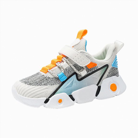 yboeqw Toddler Big Kids Breathable Athletic Running Shoes Boys Girls Casual School Sports Sneakers Size 4