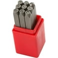 thumbnail image 4 of PinesC 9pc 4mm Metal Stamp Punctuation Set Punch Carbon Steel Tool Case Craft Maker Red, 4 of 4