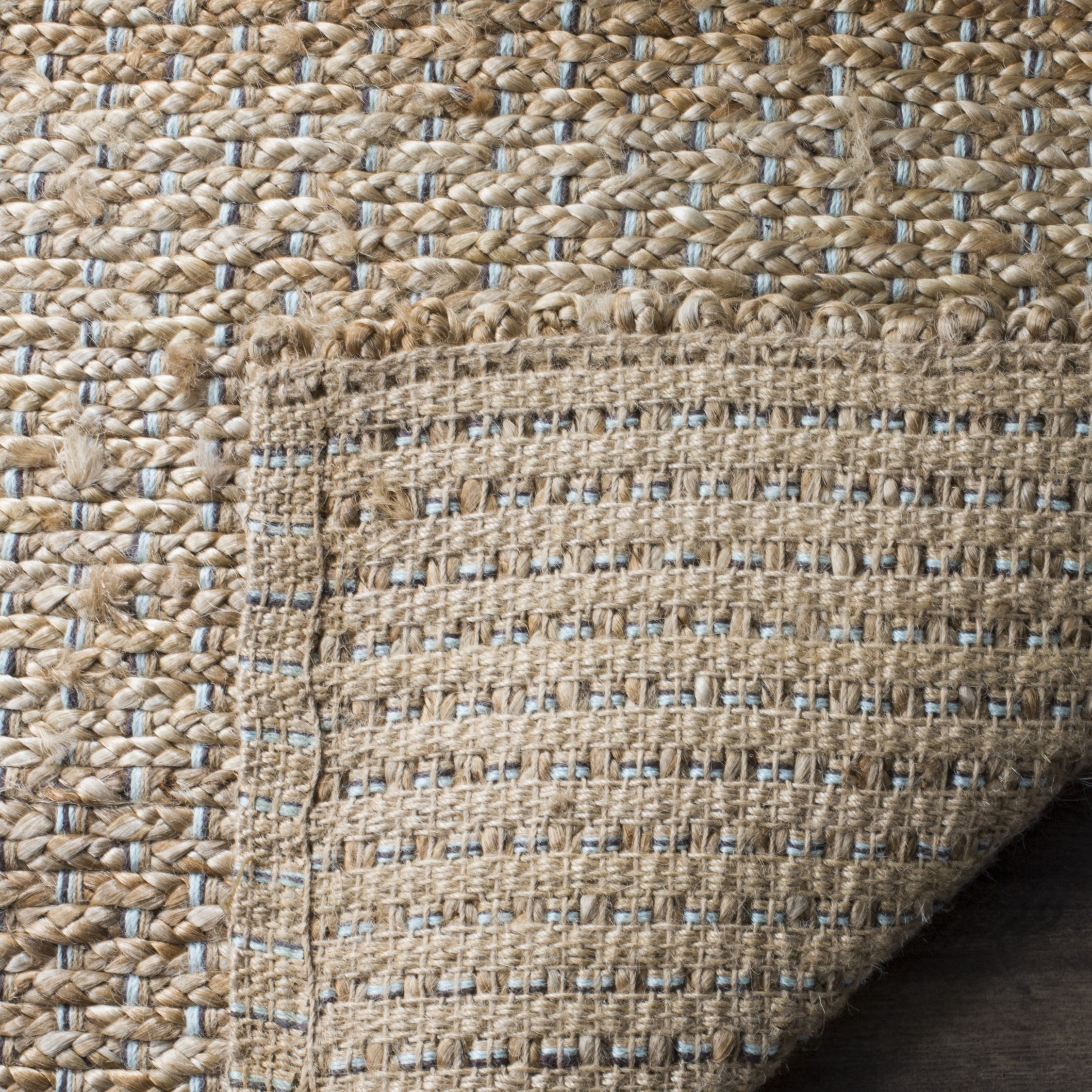 SAFAVIEH Natural Fiber Garrett Braided Jute Area Rug, Natural, 6' x 9'