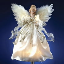 Kurt Adler 10/L Ivory/Gold Angel Tree Topper