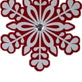 thumbnail image 3 of Northlight Peppermint Snowflake Christmas Ornament with Gem - 10" - Red and White, 3 of 4