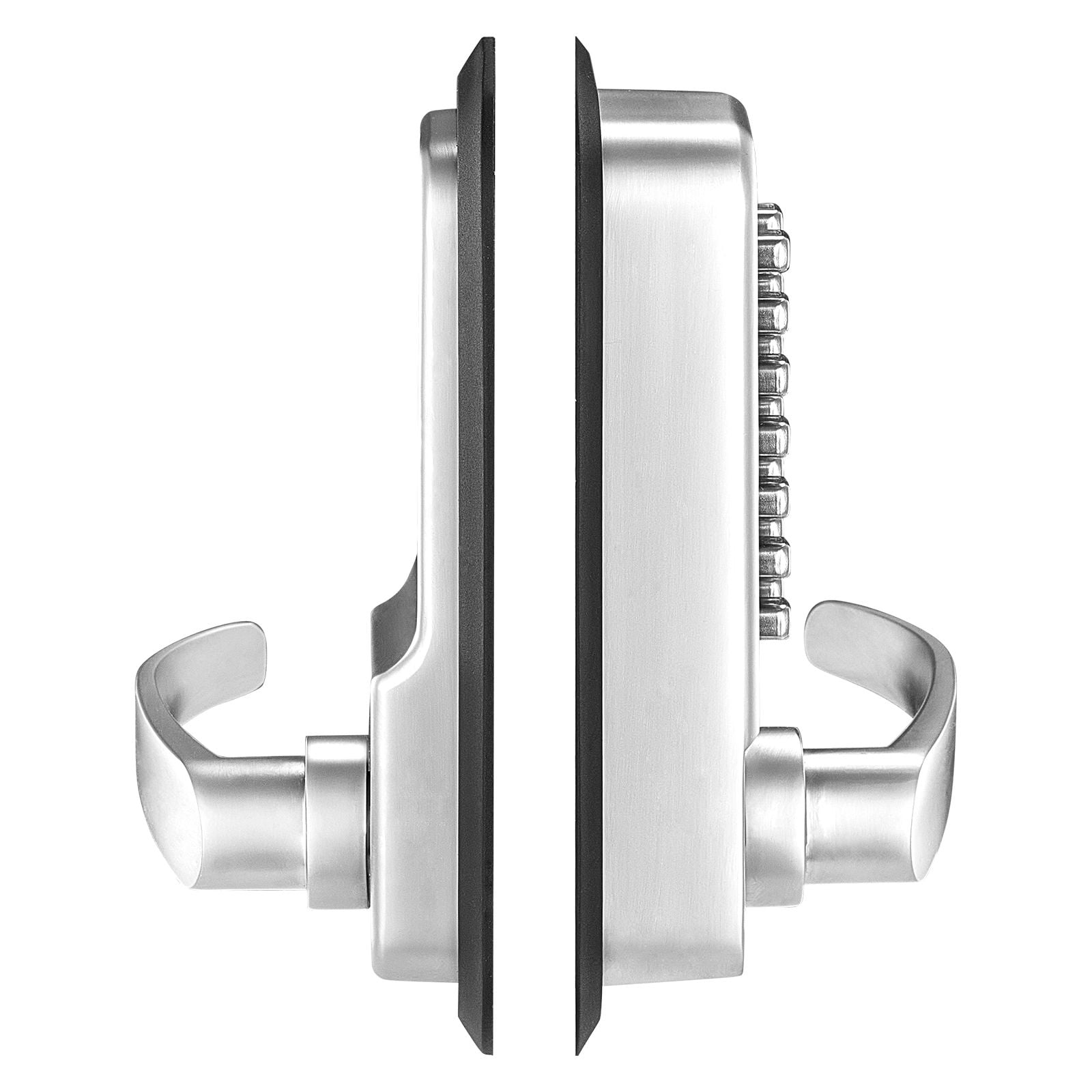 Mechanical Combination Door Lock Gen2 Adjustable Handles Surface Mount 1.4-2.5 Inch Door Compatibility Zinc Alloy No Batteries Gate Garden Garage