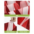 thumbnail image 4 of Red Striped Bar Stool Covers Set of 2, Modern Gradient Geometric Ripple Stripes Stretch Washable Bar Chair Covers with Backs, Removable Pub Counter Height Chair Cover for Kitchen Dining Room Cafe, 4 of 7