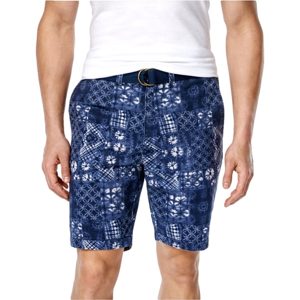 American Rag Mens Slim Bandana Casual Denim Shorts, Azul, 36 American Rag Mezclilla