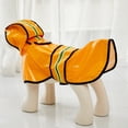 thumbnail image 6 of NIBOLOG Dog Raincoat Practical Ultra-light Faux Leather Waterproof Dog Jumpsuit Raincoat for Outdoor, 6 of 8
