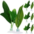 thumbnail image 1 of 8pcs Betta Bed Leaf Hammock Fish Hideout Plastic Plants for Fish Spawning, 1 of 8