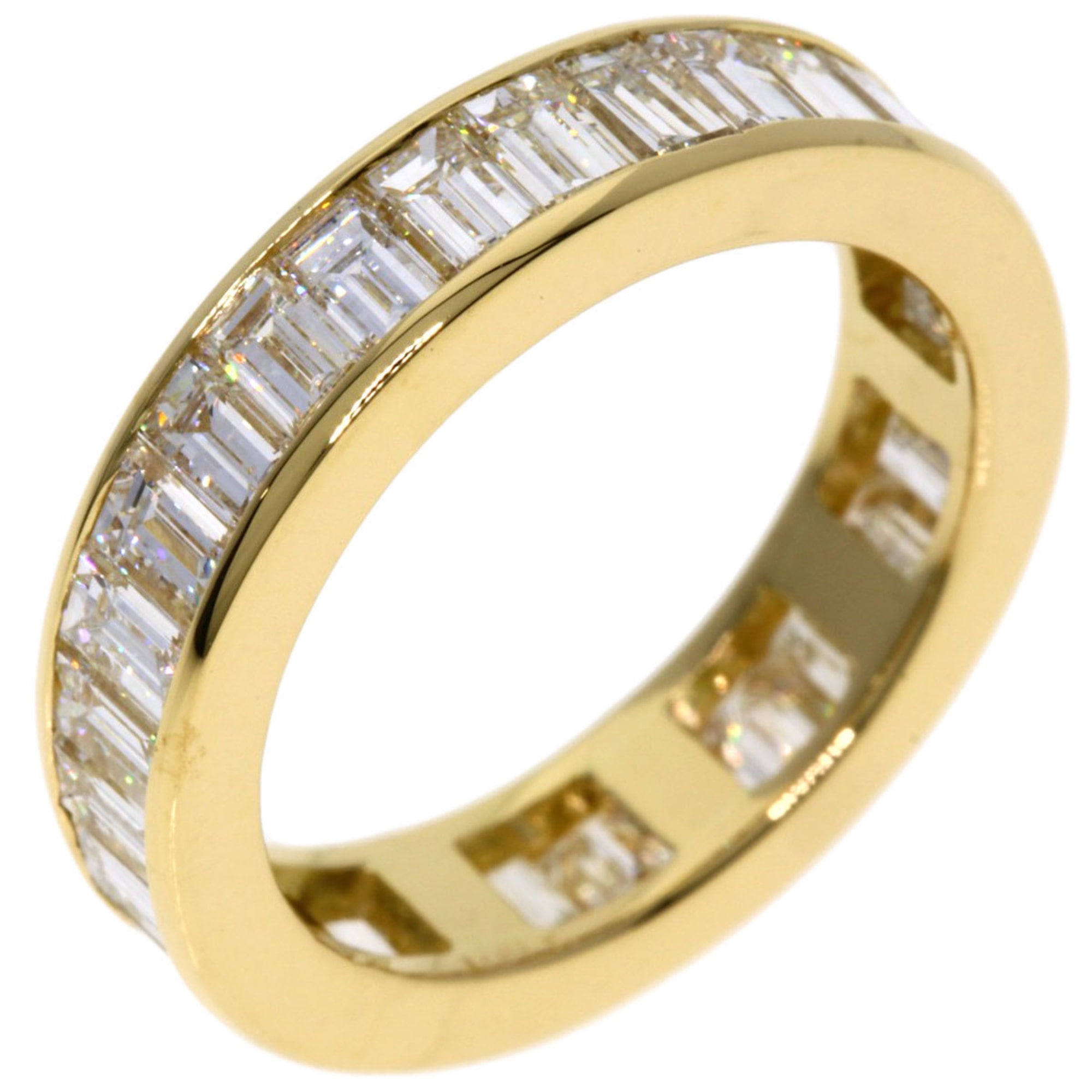 Pre-Owned BVLGARI Bucket Diamond Full Eternity Ring in 18K Yellow Gold for Women (Good)