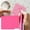 A-Hot Pink, variant on Fdelink 100 Transparent Sticky Note,75X75Mm Memo,Waterproof S Coloured Transparent 100Pcs,Pink Pad,100Pc Transparent Sticky Notes (50 Sheets Per Book)