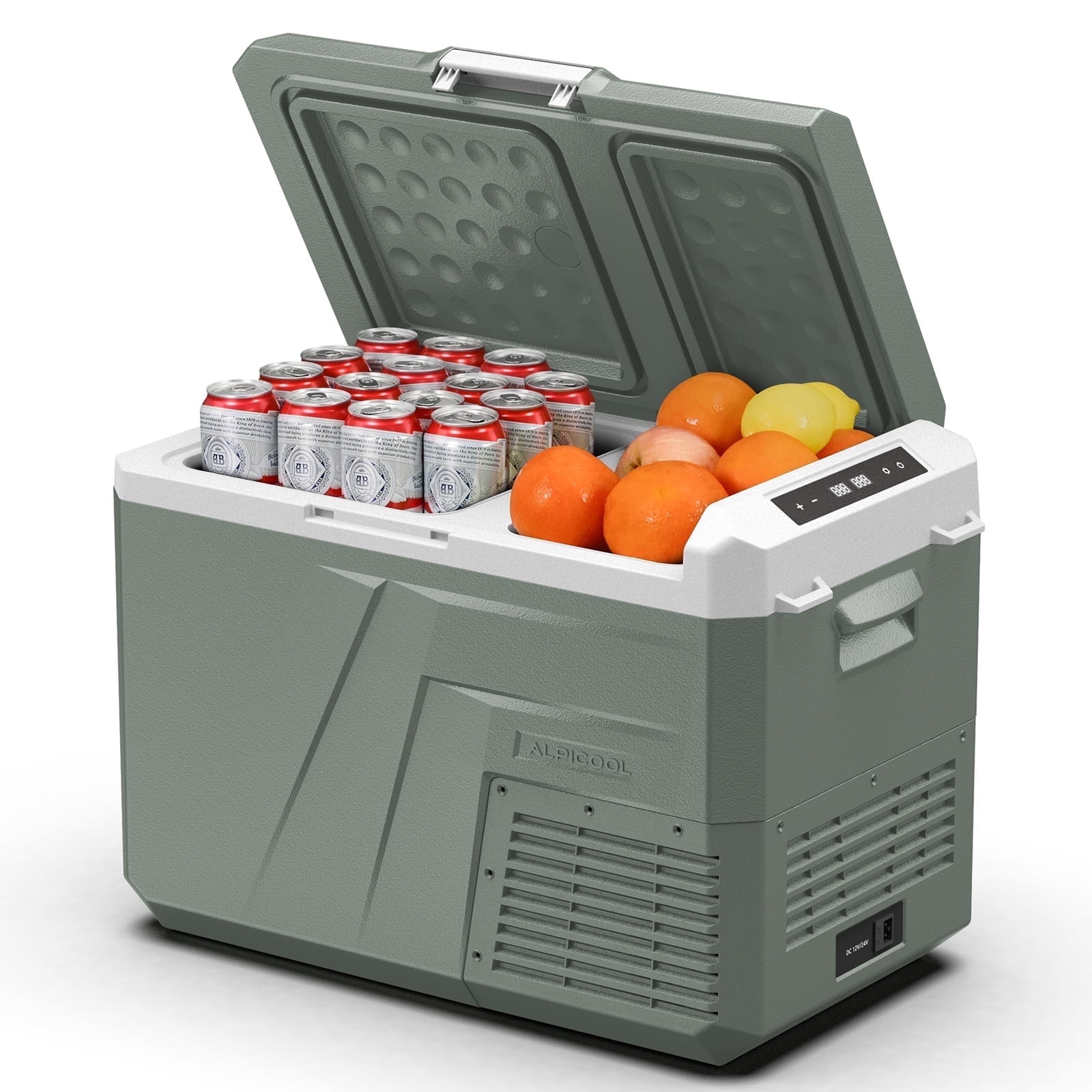 Alpicool Car Refrigerator, 34 qt Portable Refrigerator with Dual Zone 12v Freezer and Fridge,Fast cooling -4℉~68℉ for RV, Travel, Truck,Outdoor, Home,Camper