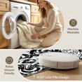 thumbnail image 5 of ODIKA 3'x5' Washable Accent Rug Snake Serpent Retro Aesthetic Coiled Repeat Motif Bold Reptile for Bedside, Nursery Room, Pet Friendly & Non-Shedding, 5 of 7