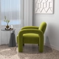 thumbnail image 3 of SEYNAR Mid-Century Velvet Upholstered Accent Chair Lounge Sofa for Living Room,adult( Green), 3 of 6
