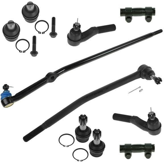 TRQ Front Tie Rods Ball Joints Sleeves Suspension Kit 10 Piece for Ford Van New PSA85144 Fits select: 1992-2004 FORD ECONOLINE