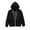 Black, variant on Kids Boys Zip up Sweatshirt Solid Hoodie Solid Color Sweatshirt Youth Fashion Hooded Coat with Pockets