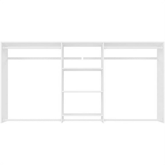The Stow PH78-WH 4-8 ft. Wide Enhanced Basic Hanging Closet Kit, White