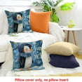 thumbnail image 4 of FCXZI Penguin Throw Pillow Cover 100% Linen for Home Couch Decor 18x18in, 4 of 5